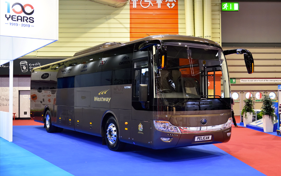 Westway Yutong coach on display at the NEC in 2019